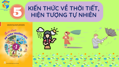 Giáo Án Khối Lớp 1 - Chủ đề 5 - Kiến thức về thời tiết và hiện tượng tự nhiên