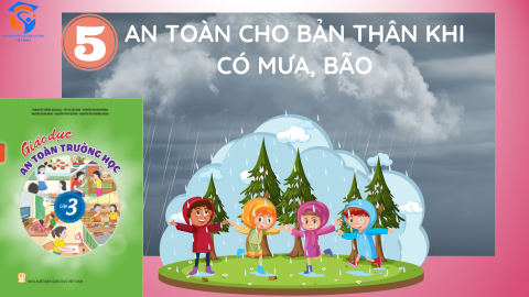 Giáo Án Khối Lớp 3 - Chủ đề 05 - An toàn bản thân khi có mưa, bão